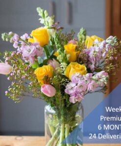 weekly flower subscription premium 24 deliveries